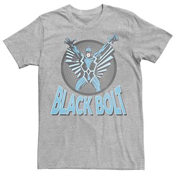 Men's Marvel Retro Black Bolt Circle Poster Tee