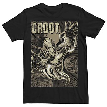 Men's Marvel Retro Groot Space Flight Tee