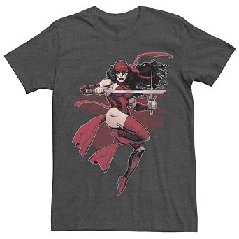 Men's Marvel Retro Elektra Action Pose Tee