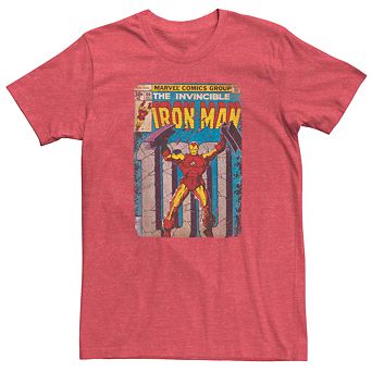 Men's Marvel Retro Iron Man Comic Cover Tee