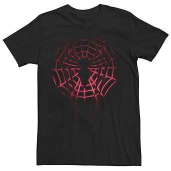 Men's Marvel Spider-Man Dark Web Logo Tee