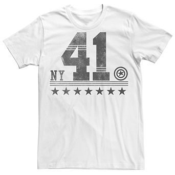 Men's Marvel Captain America NY 41 Logo Tee