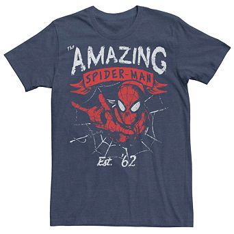 Men's Marvel Spider-Man Est. 62 Vintage Portrait Tee