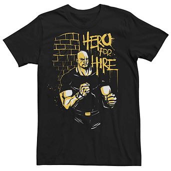 Men's Marvel Luke Cage Hero For Hire Sketch Tee