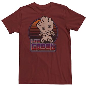 Men's Marvel Groot Kawaii Logo Tee