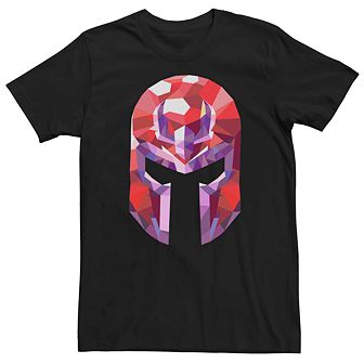 Men's Marvel Geometric Magneto Low Poly Helmet Tee