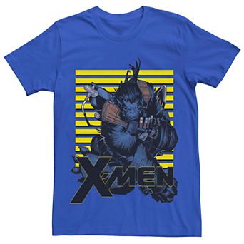 Men's Marvel X-Men Beast Poster Retro Tee