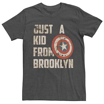 Men's Marvel Captain America Just A Kid From Brooklyn Tee