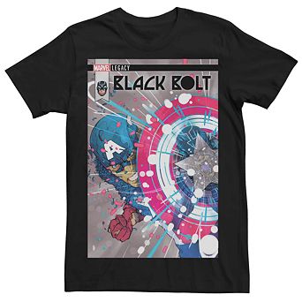 Men's Marvel Captain America Black Bolt Fight Comic Tee