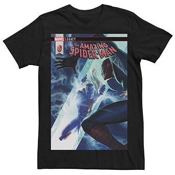Men's Marvel Spider-Man Sky Blast Comic Cover Tee