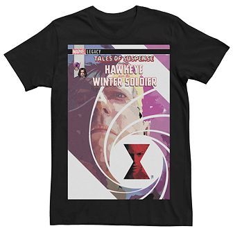 Men's Marvel Hawkeye Winter Soldier Comic Cover Tee