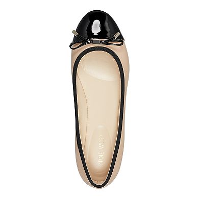 Nine West Synthia Women's Leather Ballet Flats