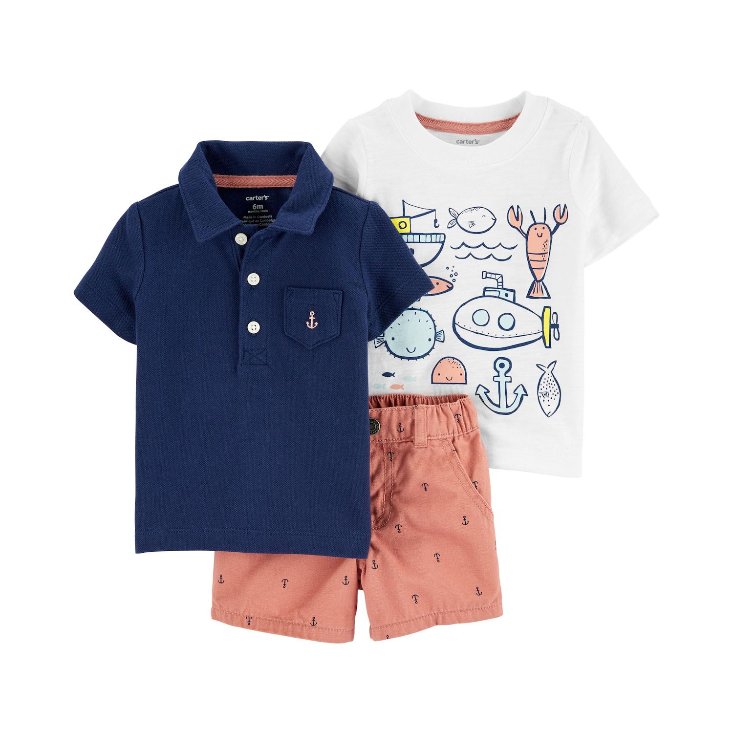 carters baby boy short sets