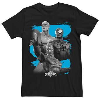 Men's Marvel Contest Of Champions Group Shot Splatter Tee