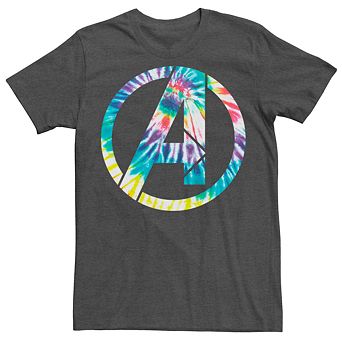 Men's Marvel Avengers Tie-Dye Symbol Tee
