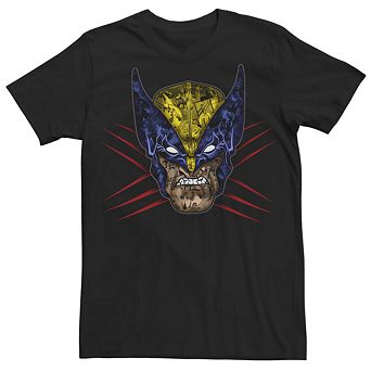 Men's Marvel Wolverine Mask Fill Tee