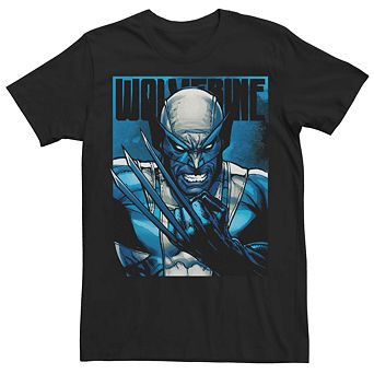 Men's Marvel Wolverine Claws Dark Poster Tee