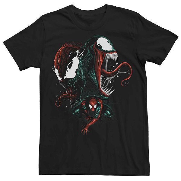 Men's Marvel Spider-Man Venom And Carnage Villains Tee