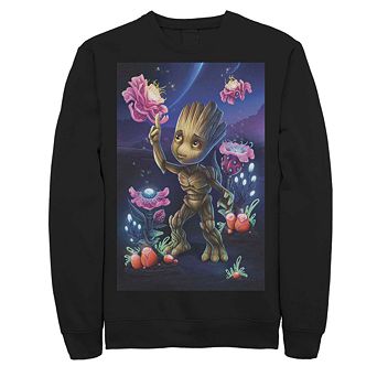 Men's Marvel Baby Groot With Plants Fleece