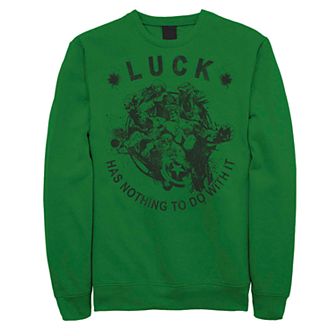 Men's Marvel Avengers Luck Has Nothing To Do With It Fleece