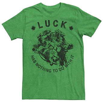 Men's Marvel Avengers Luck Has Nothing To Do With It Tee
