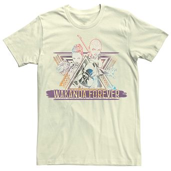 Men's Marvel Wakanda Forever Neon Colors Trio Tee