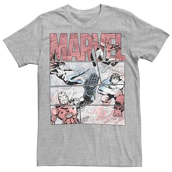 Men's Marvel Comics Hero Panels Fill Tee