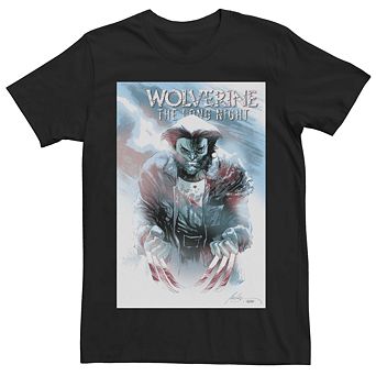 Men's Marvel Wolverine The Long Night Poster Tee