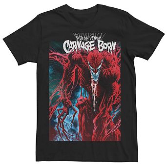 Men's Marvel Web Of Venom Carnage Born Poster Tee