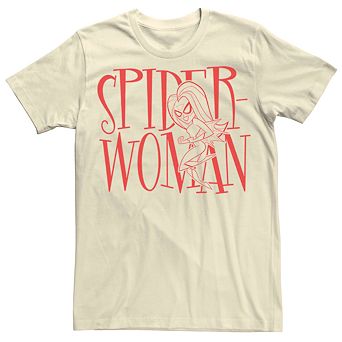 Men's Marvel Spider-Woman Outline Logo Tee