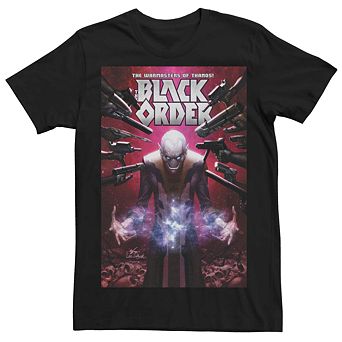 Men's Marvel Black Order Comic Cover Tee