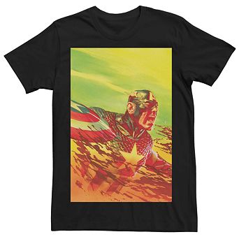 Men's Captain America Comic Cover Tee
