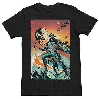 Men's Captain America Comic Cover Tee