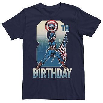 Men's Captain America 8th Birthday Tee