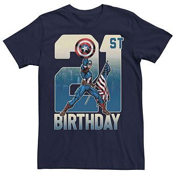 Men's Captain America 21st Birthday Tee