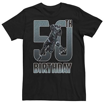 Men's Black Panther 50th Birthday Tee