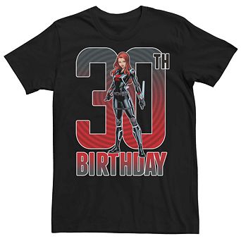 Men's Marvel Black Widow 30th Birthday Tee