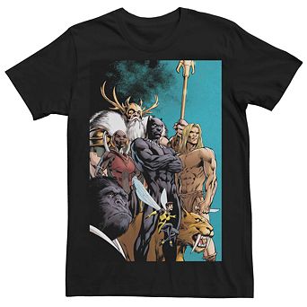 Men's Marvel Group Comic Cover Tee