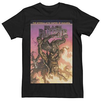 Men's Marvel Black Panther Comic Cover Tee