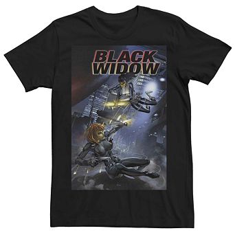Men's Marvel Black Widow Comic Cover Tee