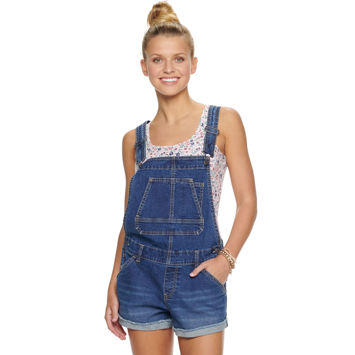 denim shortalls