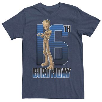 Men's Marvel Groot 16th Birthday Tee