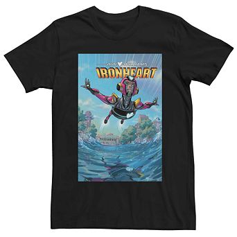 Men's Marvel Iron Heart Comic Cover Tee