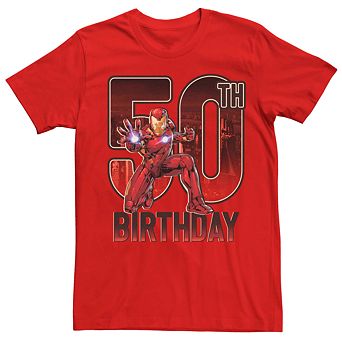 Men's Iron Man 50th Birthday Tee
