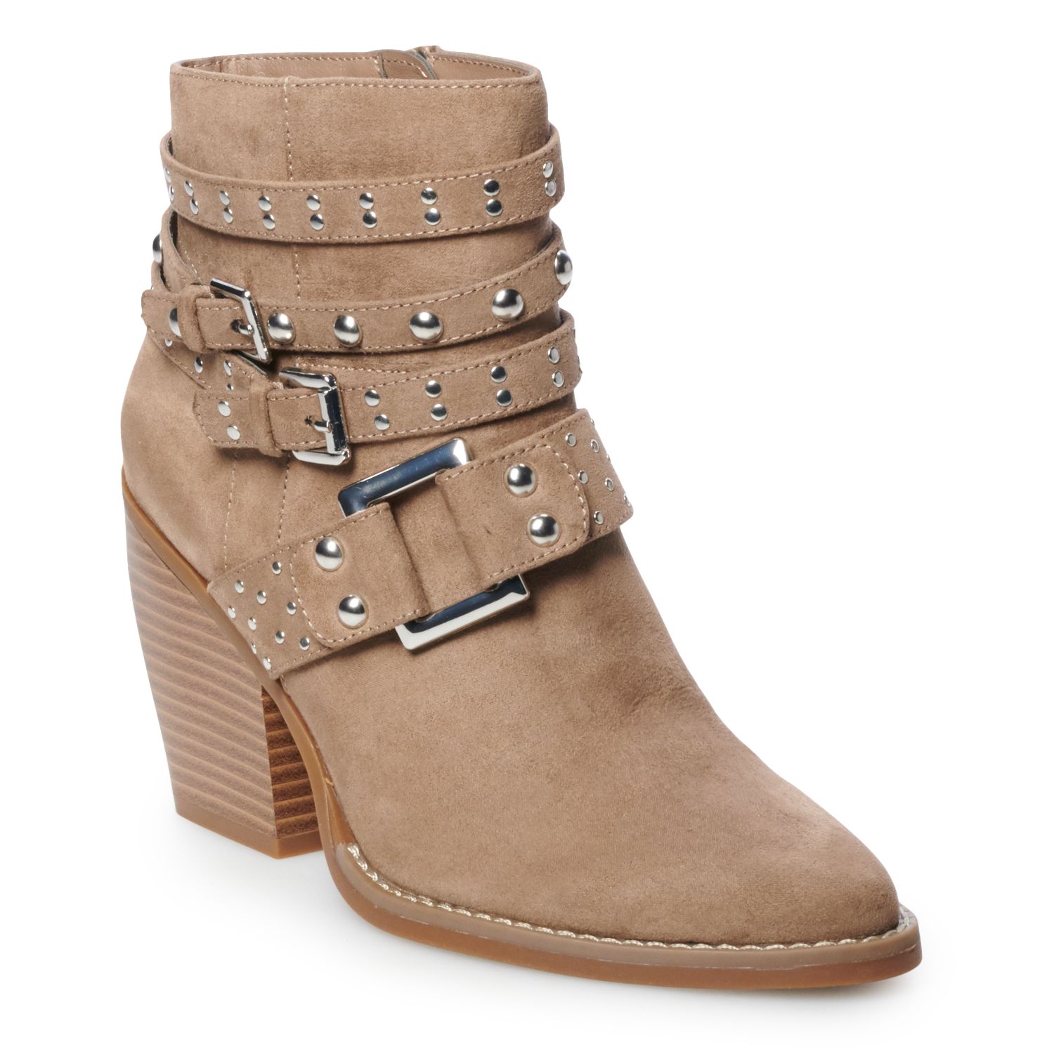 taupe ankle boots