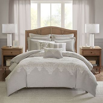 Madison Park Signature Barely There Oversized Comforter Set with Throw Pillows