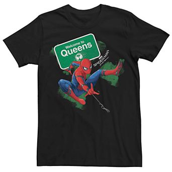 Men's Marvel's Spider-Man Welcome To Queens Sign Tee