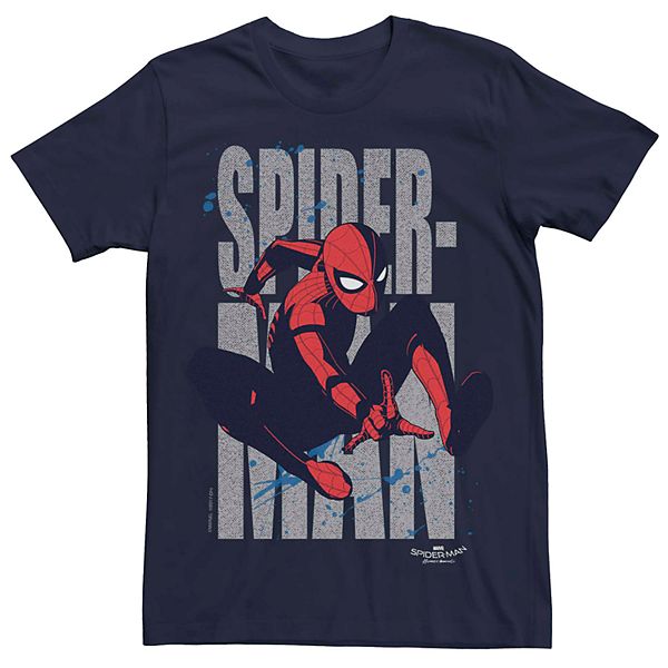 Men's Marvel Spider-Man Paint Splatter Graphic Tee