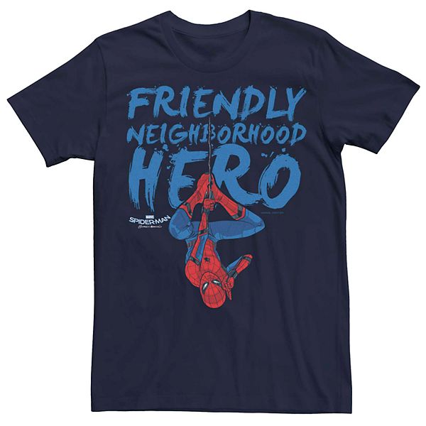 Men's Marvel Spider-Man Friendly Neighborhood Hero Graphic Tee