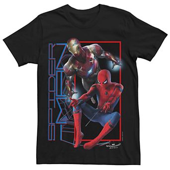 Men's Marvel's Spider-Man And Iron Man Action Tee